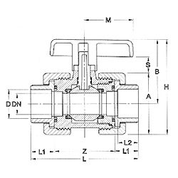 Desenho técnico, Válvula de colar
