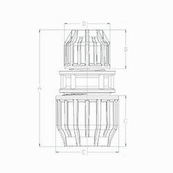 Desenho técnico, Uniões de redução