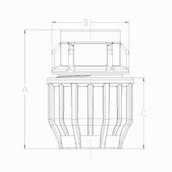 Desenho técnico, Adaptadores fêmea